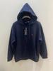 Men's Autumn/Winter Ralph Lauren Embroidered Logo Hooded Sweatshirt with Velvet Lining and Zipper.