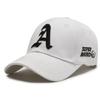 Embroidery A Letter Baseball Cap Breathable Outdoors Sun Protection Hat Gift