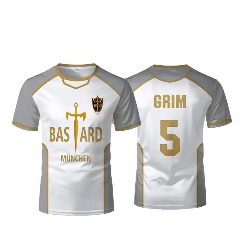 Men's Football T-shirt Japanese Animation T-shirt Inama Eleven Joint Short-sleeved Summer