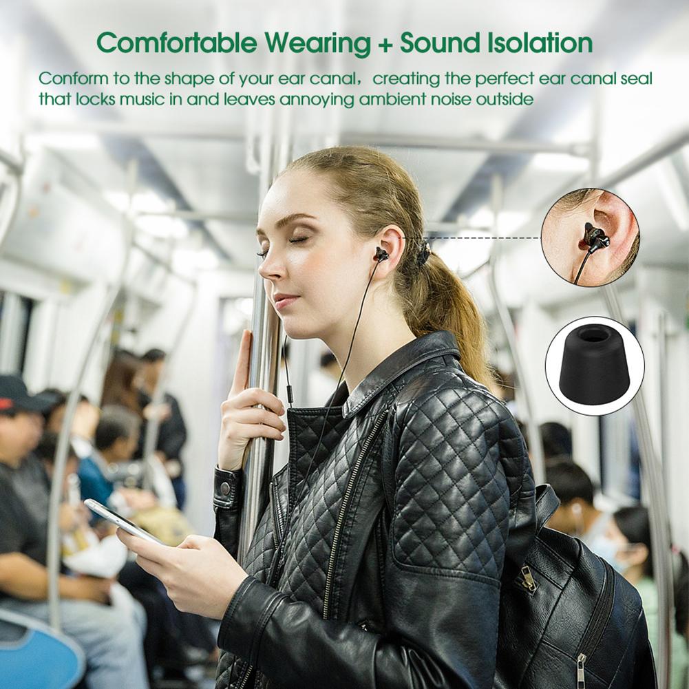 Memory Foam Ear Tips Noise Isolating Ear Cushion Replacement Enhanced Music Experience Ear Buds Pads Cushion for Headphones