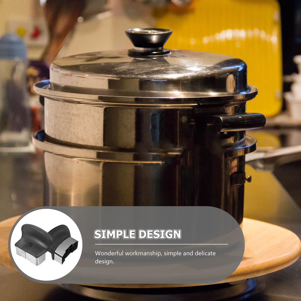 2 Pcs Pans Pressure Cooker Handle Wok Pot Replacement Side Steaming Part Kitchen Utensil