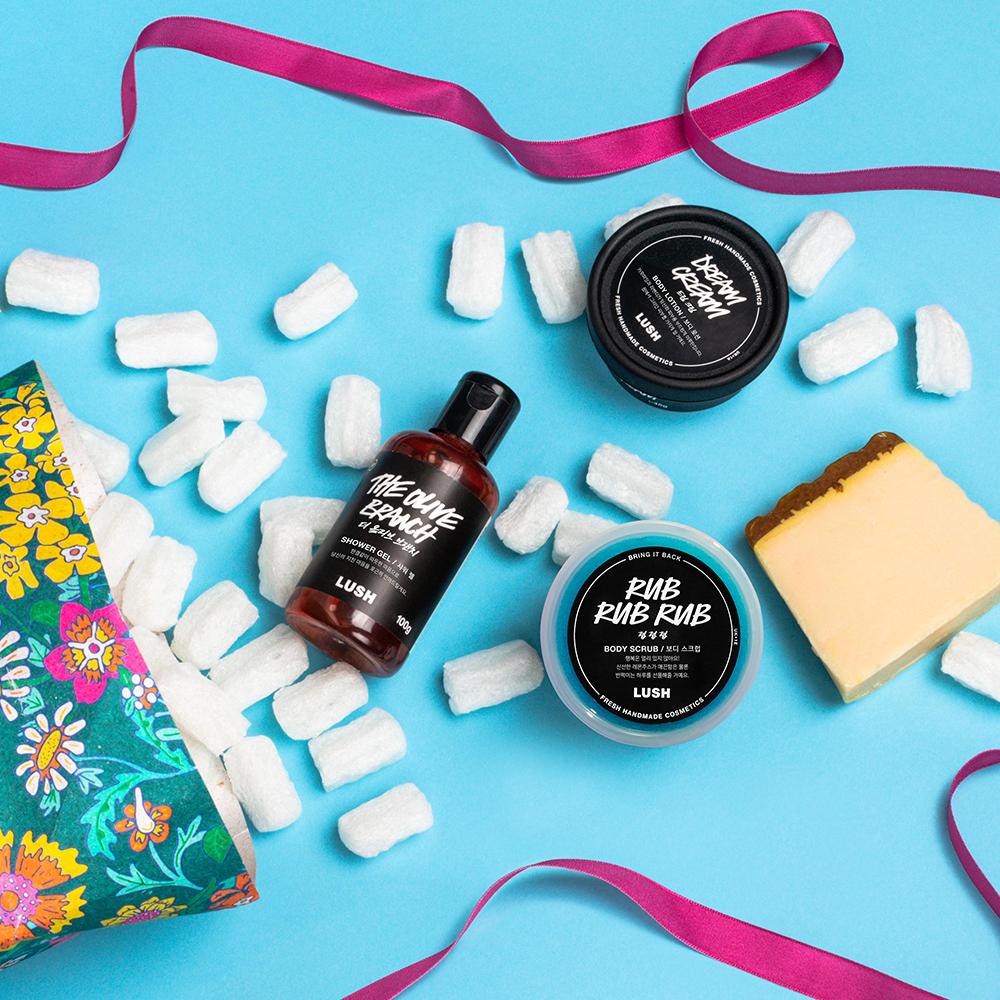 [Lush] All the Best Body Care Gift Set (4-Piece) + Shopping Bag