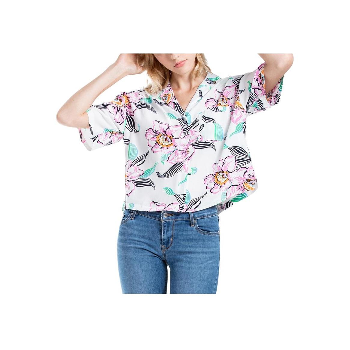 

Levis Модная повседневная рубашка с цветочным принтом и коротким рукавом Женские рубашки Разноцветная 67716-0004 S