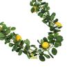Artificial Lemon Garland Spring Fruit Garland with Lemons for Front Door Home Kitchen Party Wedding Decor 6.6ft