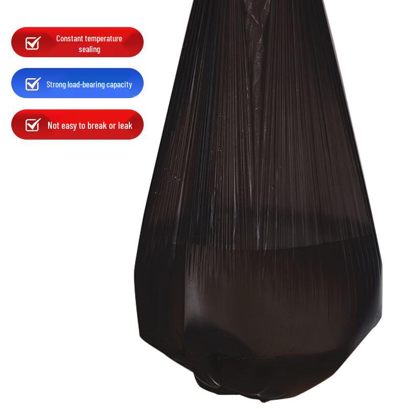 Black 50x60cm Disposable Garbage Bags, 50-Count