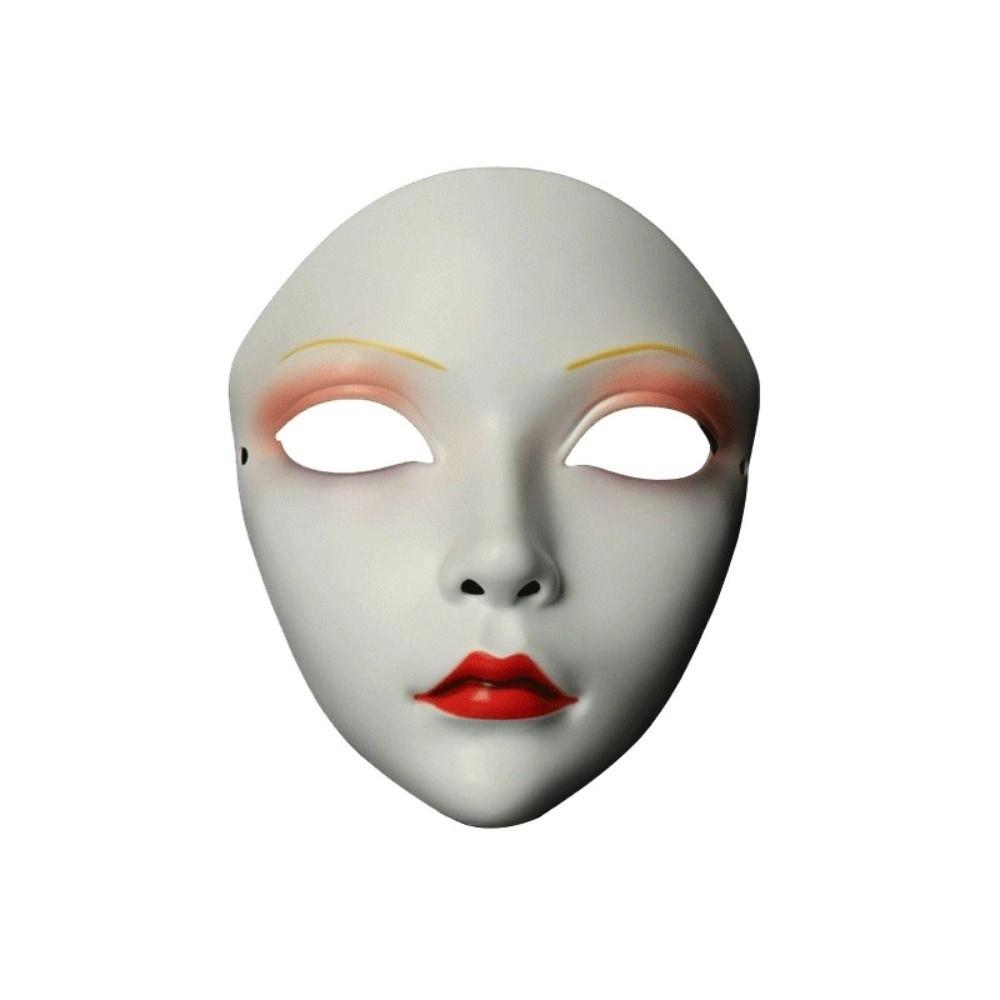 Dress Up Cosplay Geisha Mask Flower Japanese Mask Toy Hanfu Cosplay Mask  Party