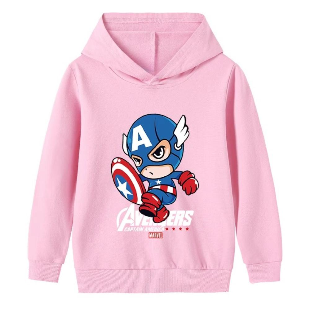 

Captain America Children s Clothing Boys Sweatshirt Autumn and Winter Children s Warm Hoodie Boy Hooded Top 160