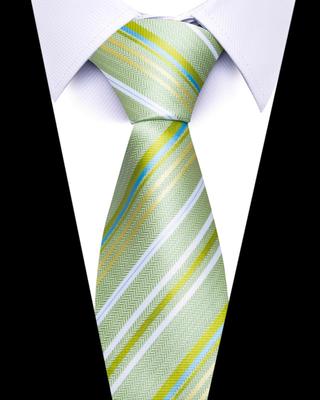 Men's Business Professionals Striped Tie Wedding Suit Accessories Polyester Tie Men