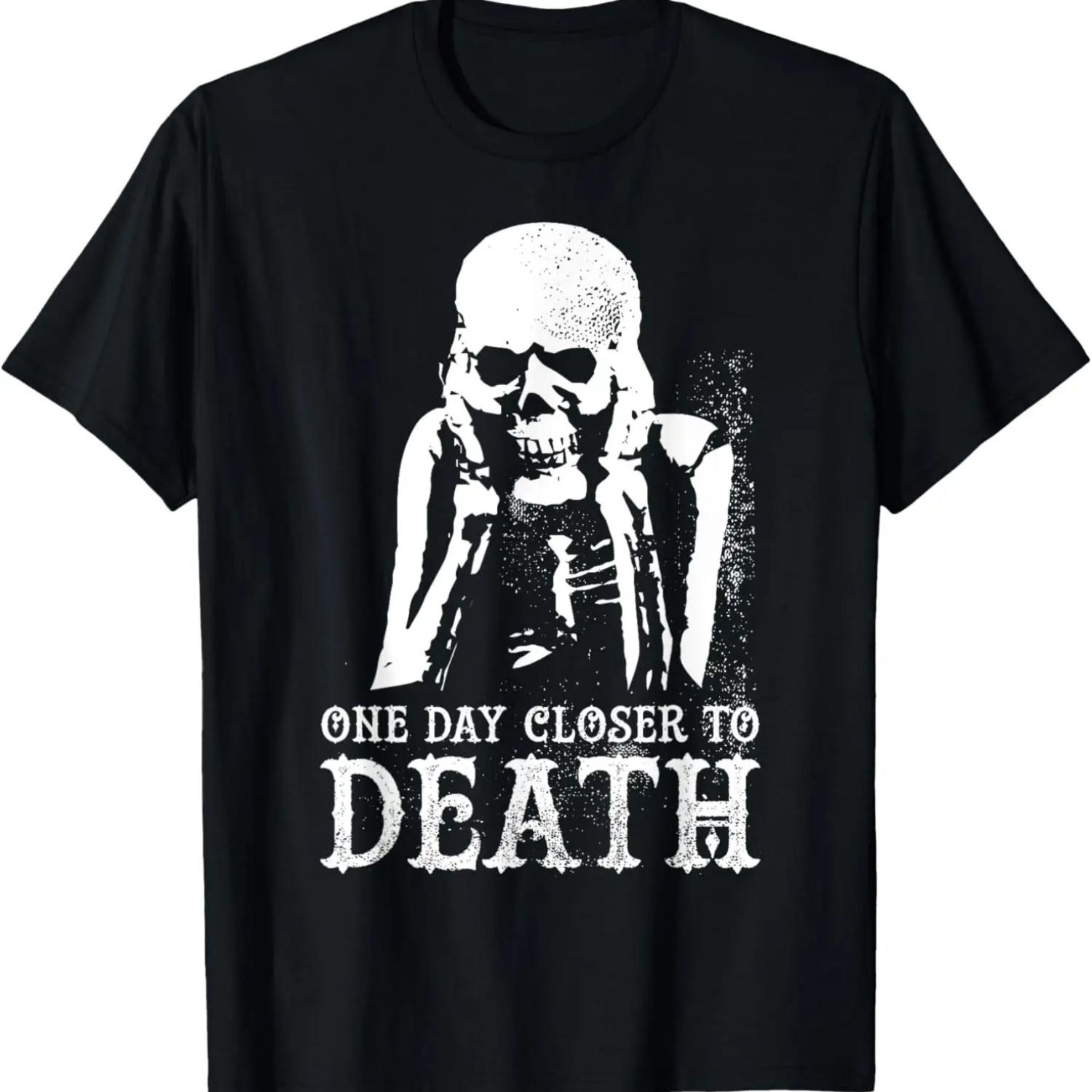 

Pastel Goth Kawaii Punk One Day Closer To Death T Shirt XXXXXL чорний