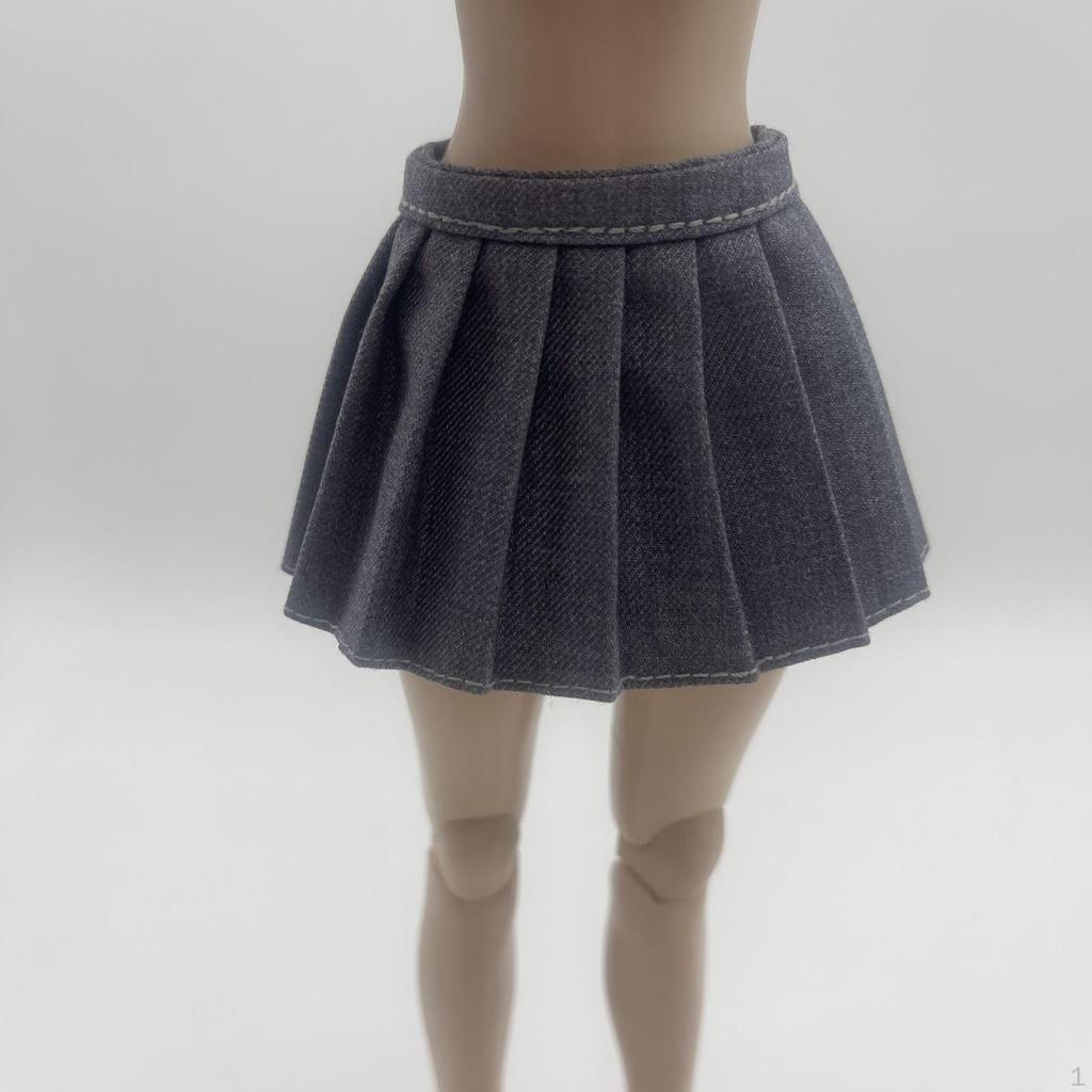1/6 Girl Pleated Mini Skirt Action Figure Clothes for 12'' Female