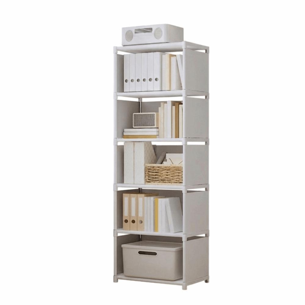 Durable Multilayer Bookshelves Cases 5/6 Tiers Cube Storage Organizer Metal Shoe Rack  Storage