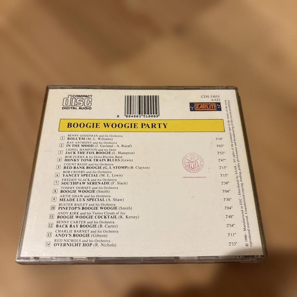 Used Boogie Woogie Party CD - Benny Goodman & More