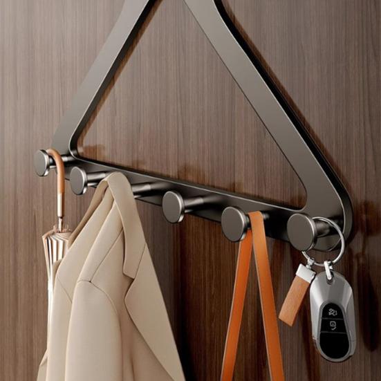 Hanger Rack Punch-free Over-the-Door Organizer Heavy Duty No-Drill Easy Installation RV Door