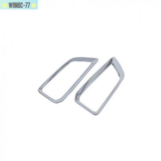 Chrome Front Fog Lamp Light Frame Cover Trim For Hyundai KONA Encino 2018-22