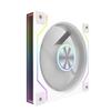 darkFlash DM20R LINE Reverse Rotation 120mm ARGB Case Fan White PWM 4-Pin Computer Cooling Fan with Infinity Mirror