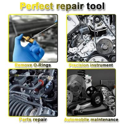 Jeu de 4 tournevis pour joints d'huile de voiture universels Outil de réparation automobile extracteur de joints toriques extracteur multi-usages 160/240 mm