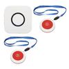 Wireless Caregiver Pager 1 for 2 Long Distance Transmission SOS Call Button for The Elderly Patient Disabled 100‑240V