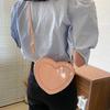 Cute Heart Shaped Handbag Multifunctional and Stylish Shoulder Bag for Everyday Use Perfect for Women  Pink