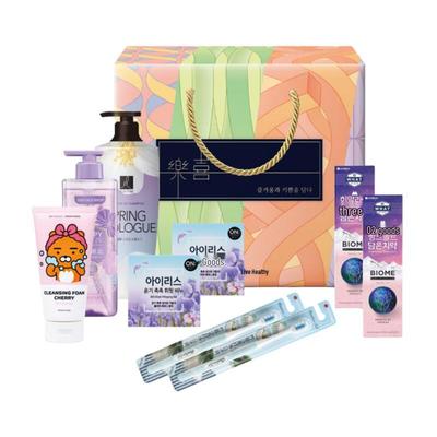 LG H&H Bamboo Salt Oral Care 9-Piece Gift Set