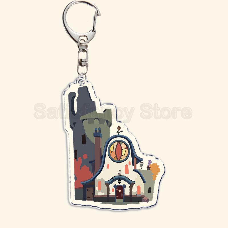 The Owl House Schlüsselanhänger Luz Noceda King Eda Hooty Acryl Schlüsselanhänger Anhänger Schlüsselring Schlüsselanhänger für Tasche Anhänger Zubehör Geschenk