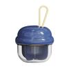 Mini Pill Storage Box with 4 Compartments Clear Visible Portable Travel Pill Case Medication