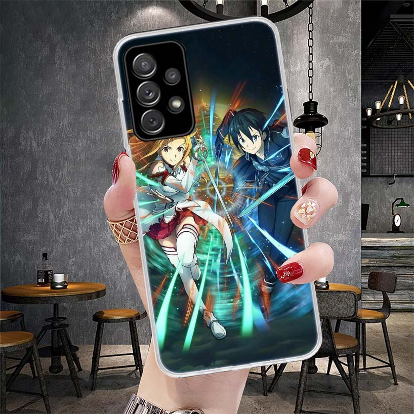 

Мягкий чехол для телефона Sword Art Online для Samsung Galaxy A12 A22 A32 A52 A72 A02S A51 A50S A71 A70 A31 A20S Note 20 Ultra S10 A Samsung Note 20