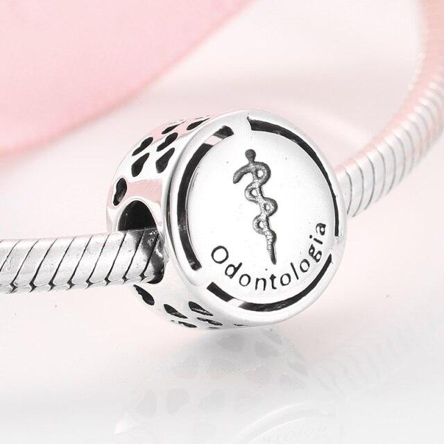 

Символ 925 стерлингового серебра Doze Знак Карьеры Бусины для изготовления ювелирных изделий Подходят для оригинального европейского шарма Женский браслет Ожерелье