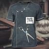 Barber Uniform Graphic 3D Printed T Shirt For Men Tops Fake Suit Tee Shirts Harajuku Fashion Haircut Tool Women Clothing Tees