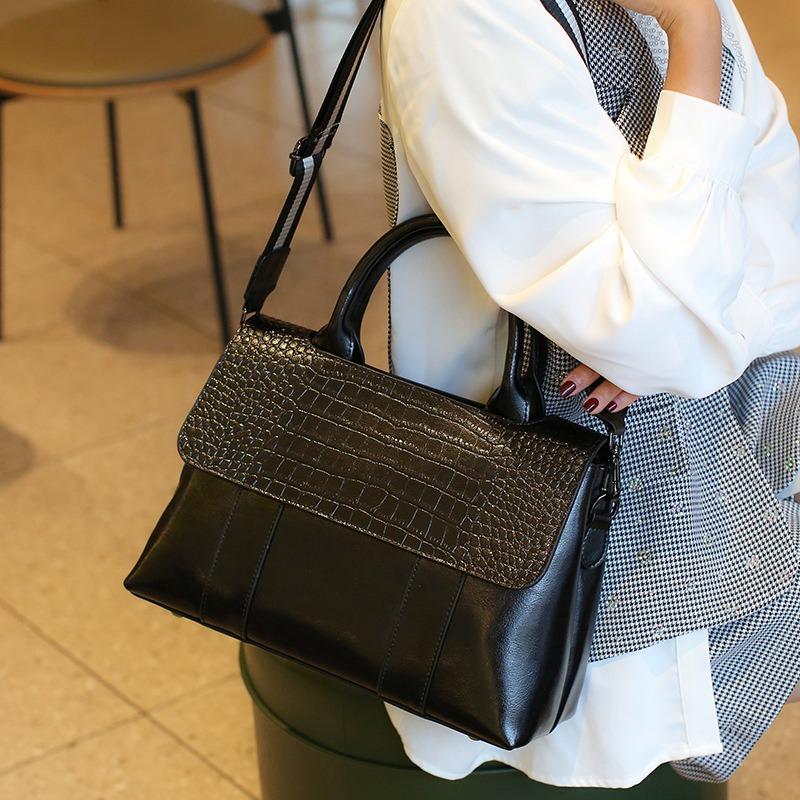 Leather women's bags, large bags, women's new large-capacity tote bags, women's handbags, messenger bags, women