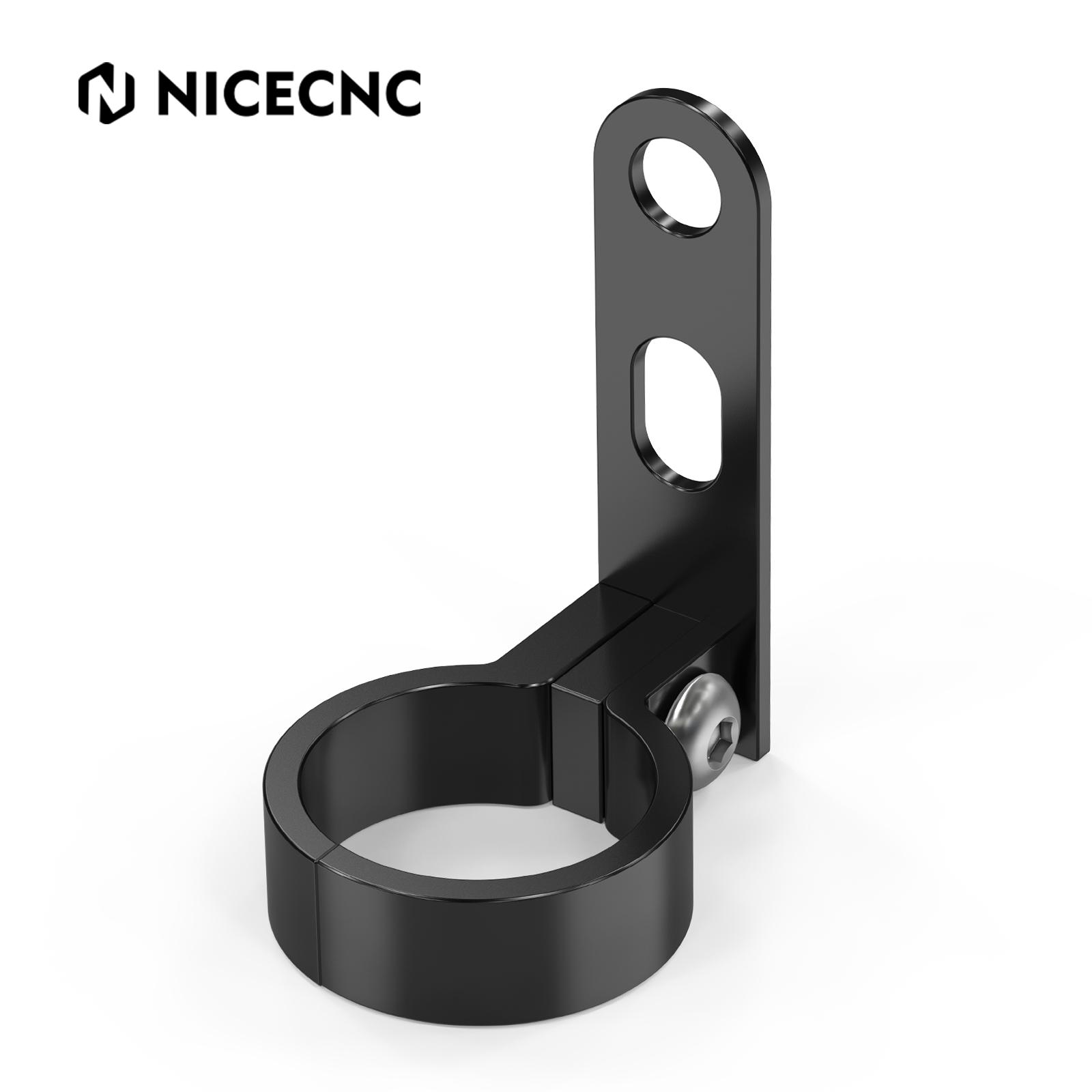 

NICECNC For Honda XR650L 1993-2025 2024 Motorcycle Billet Aluminum Front Brake Hose Line Clamp Guide Holder XR 650L Accessories чорний