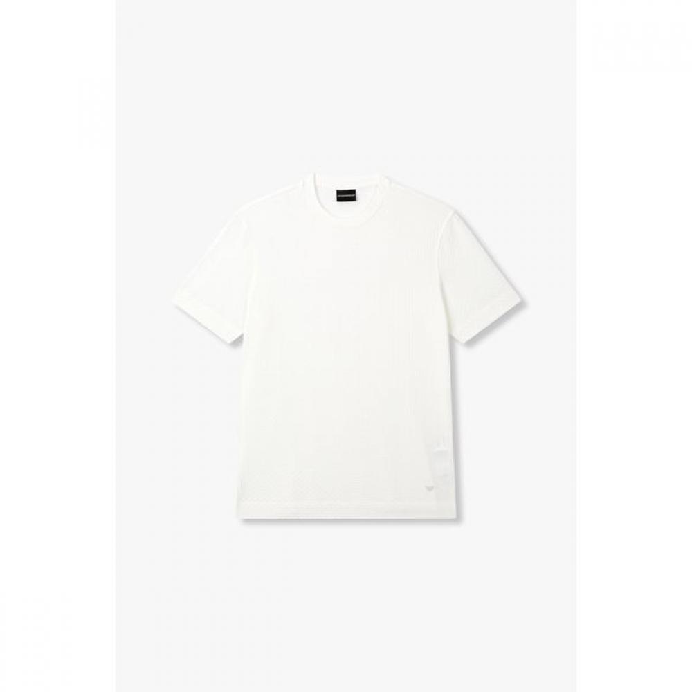 Emporio Armani Men S Jacquard PaTTern CoTTon jerSey T ShirT A515126061 L