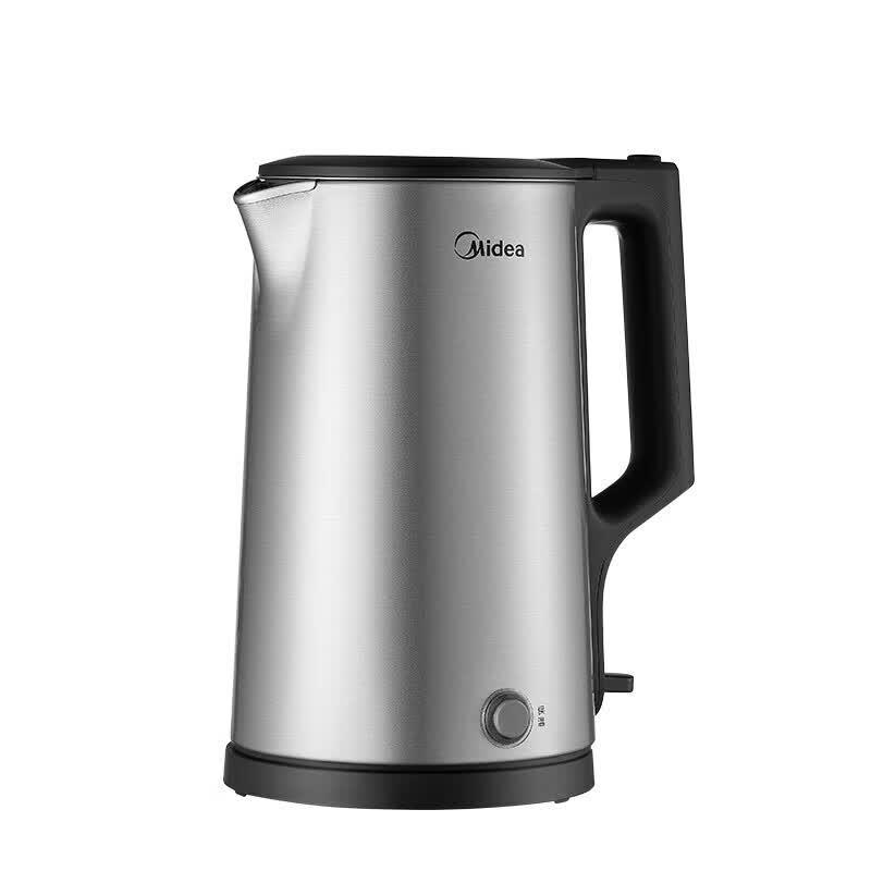 Midea 1.7L 304 Stainless Steel Electric Kettle CN plug (adapter included)