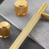 Gold Knurled Handles For Cabinet And Drawer Aluminum Alloy Wardrobe Handles Kitchen Cabinet Pulls Knurled Drawer Knobs