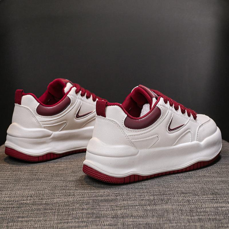 Thick Bottom Heightened Easy Wear Shoes Women's Ins Super Hot All-Matching Sports Casual Board Shoes Spring New