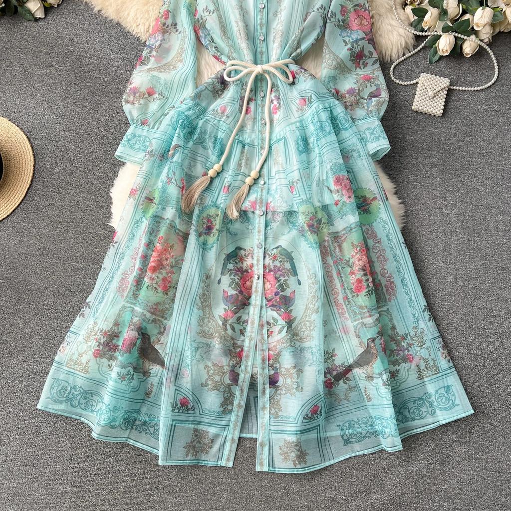 Autumn Lace Vintage Fairy Dress Women Patchwork Elegant Party Midi Dress Female Bow Korean Fashion One Piece Sweet Dress 2024