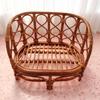Newborn Photography Props - Retro Handwoven Rattan Baby Basket Sofa Chair & Bed Studio Photo Accessories Wooden-like Baby Photo