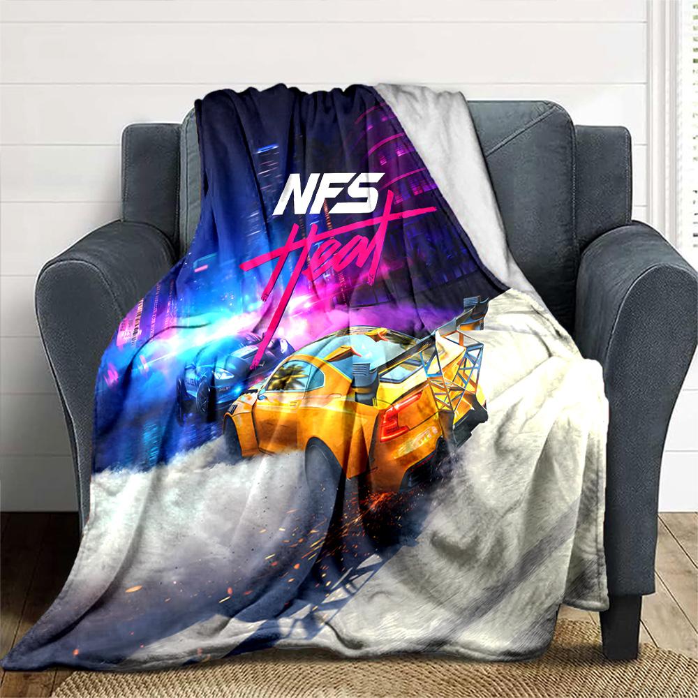 1 Stück Decke - Spiel Rocket League Print Design, Leichte Decke für Sofa, Bett - Weich & Warm, Geschenk für Alle Jahreszeiten