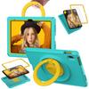 For iPad (2025)/10.9 (2022)/Air 11 (2025)/(2024) Case Eagle Pattern Rotating Kickstand Tablet Cover with Shoulder Strap