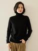 7-Gauge Double-Strand Ribbed Roll-Neck Women's Cashmere Sweater for Autumn/Winter