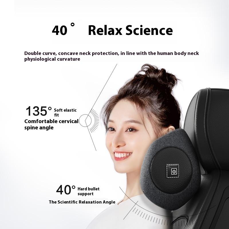 Universal Massage Hot Compress Car Seat Headrest & Lumbar Support Sets Protection Neck Cushion Seat Headrest Car Seat Cushion