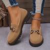 New Platform Chain One Pedal Low-top Single Shoes Women's Spring Large Size Wish