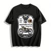 Vintage 1972 Road Race Motorcycle Graphic Casual Tee Biker Culture Top Pure Cotton T-shirt