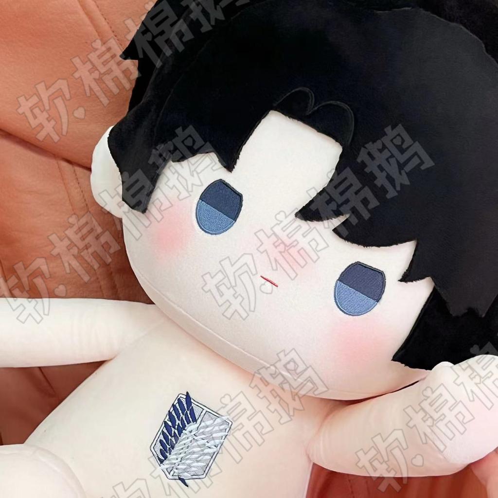 Manga Great Soft Attack On Titan Levi Ackerman Plushy Toy 40Cm Character Dressup Padded Figure Birthday Present