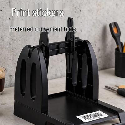 Barcode-Drucker und Etikettenpapierständer