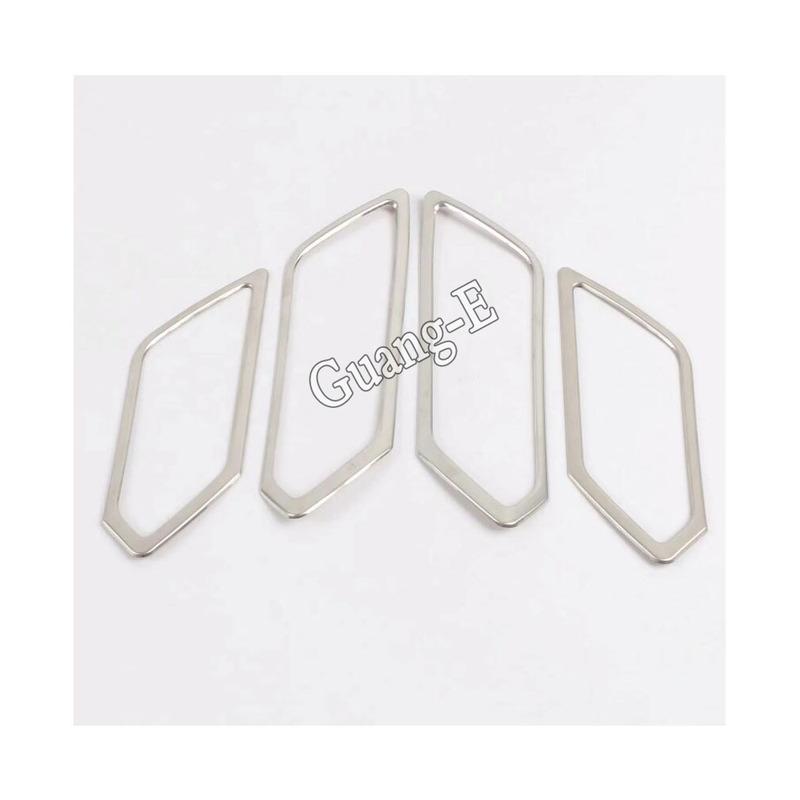 For VW Volkswagen Touran L 2016 2017 2018   Cover Stick Trim Stainless Steel Door Inner Handle Bowl Frame Armrest Lamp