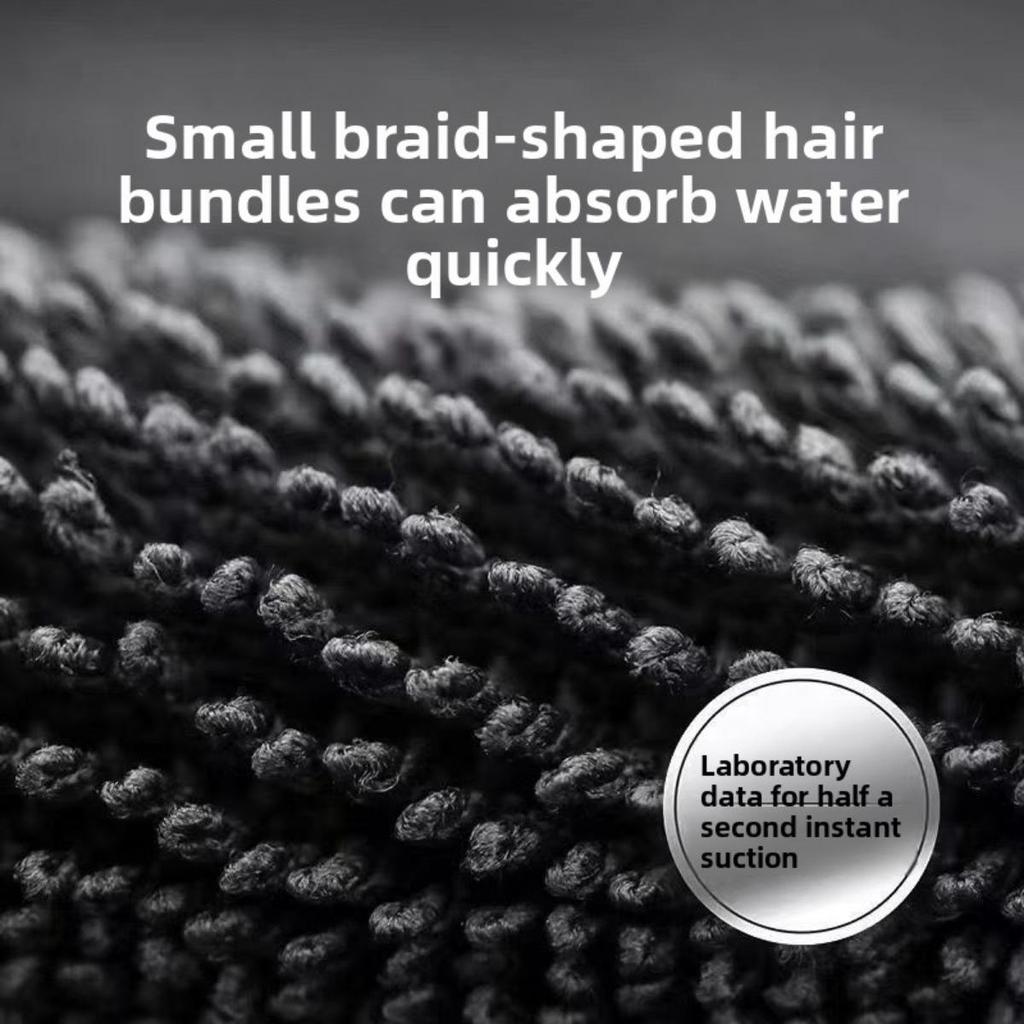 Dunkelgraues Auto-Ultrafeinfaserhandtuch, Extra großes stark saugfähiges Autowaschlappen, Werkzeug-Autohandtuch, Fahrzeug-Außenpflege-Ultrafeinfasertuch