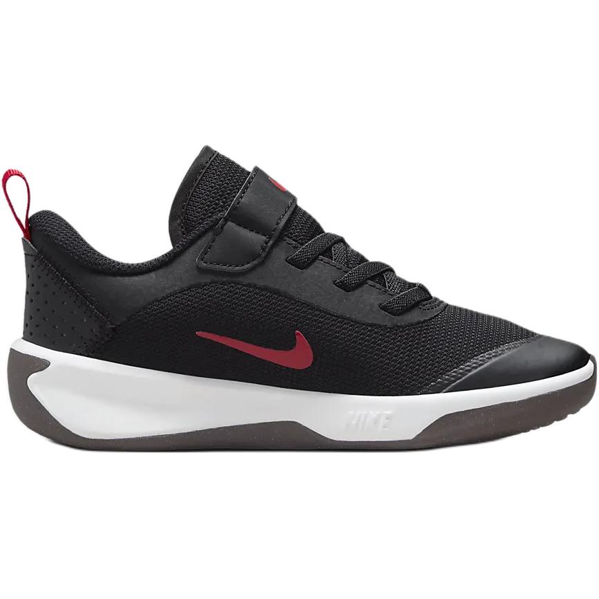 Nike Omni Multi-Court PS Black Gym Red Kids Sneakers Cement-Grey Burgundy-Ash DM9026-008