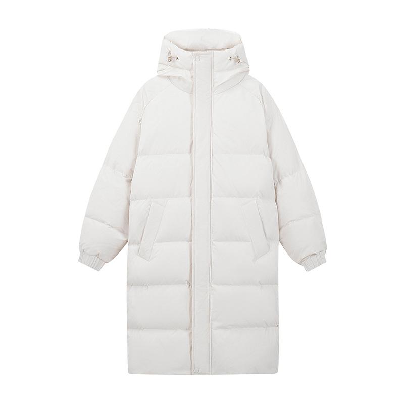 Winter new long down jacket men's hooded jacket can be opened twice, tooling trendy brand 90 white duck down guarantee