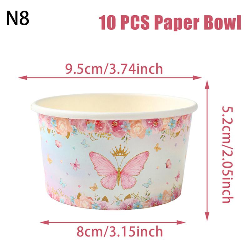 

10 шт. 8 унций бумажные миски для мороженого с принтом клубники и авокадо, декор для вечеринки по случаю дня рождения, детская посуда, десертная чашка, принадлежности для вечеринки по случаю детского душа
