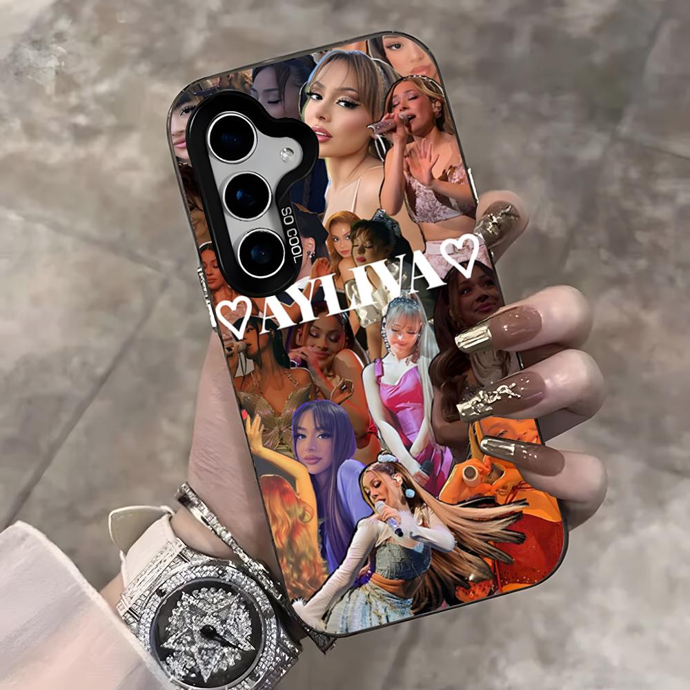 Ayliva Mobile Phone Case For Samsung S25 Ultra S23 S22 S21 S20 Ultra Plus S24 Fe A54 A55 Color Silver Cover
